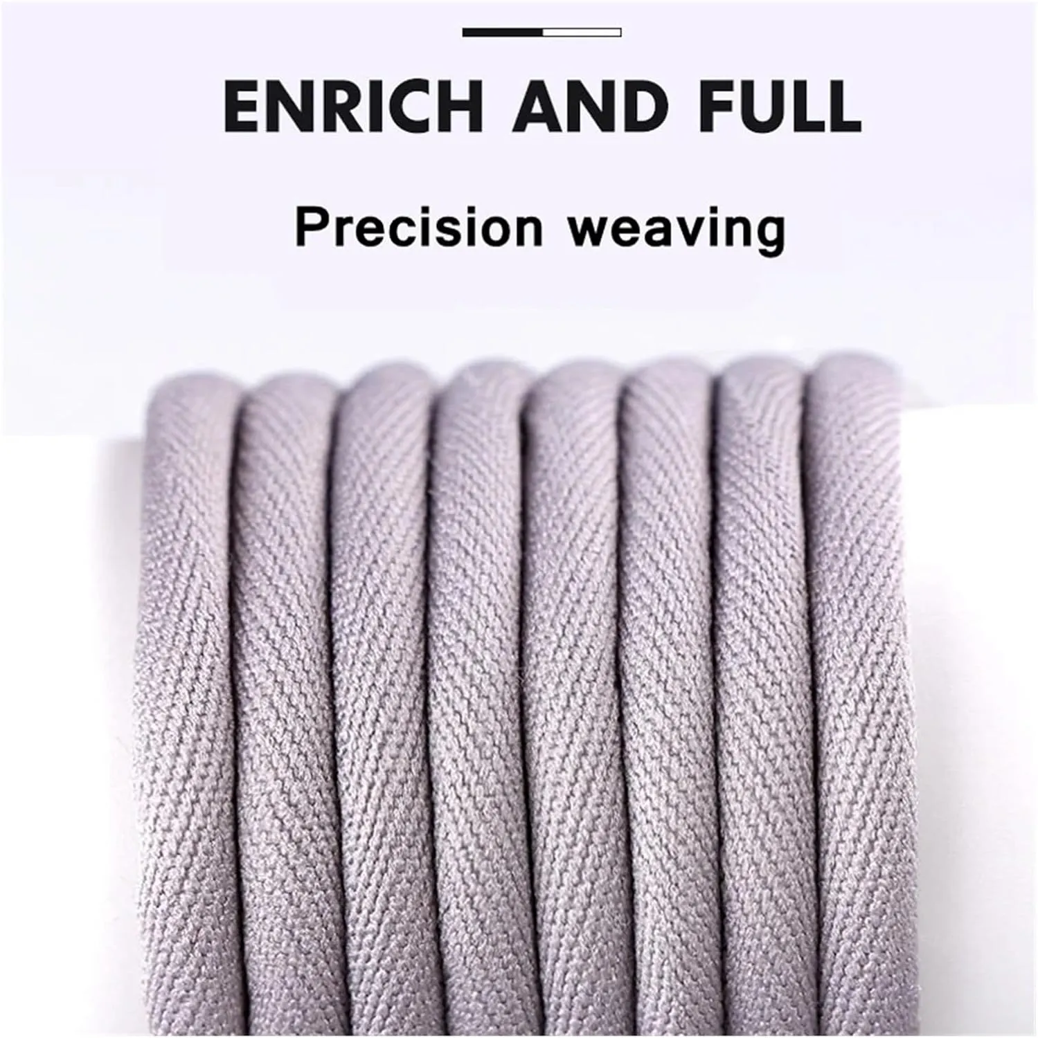 1Pair Cotton Shoelaces Round Rainbow Solid Boot Shoe Laces Coconut Sneakers Casual Shoes Lace FA1 Strings