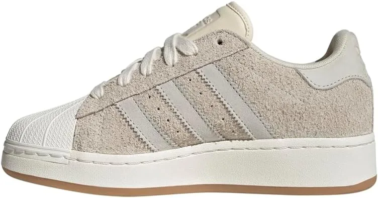 adidas Womens Superstar XLG Lace Up Sneakers Shoes Casual - Beige