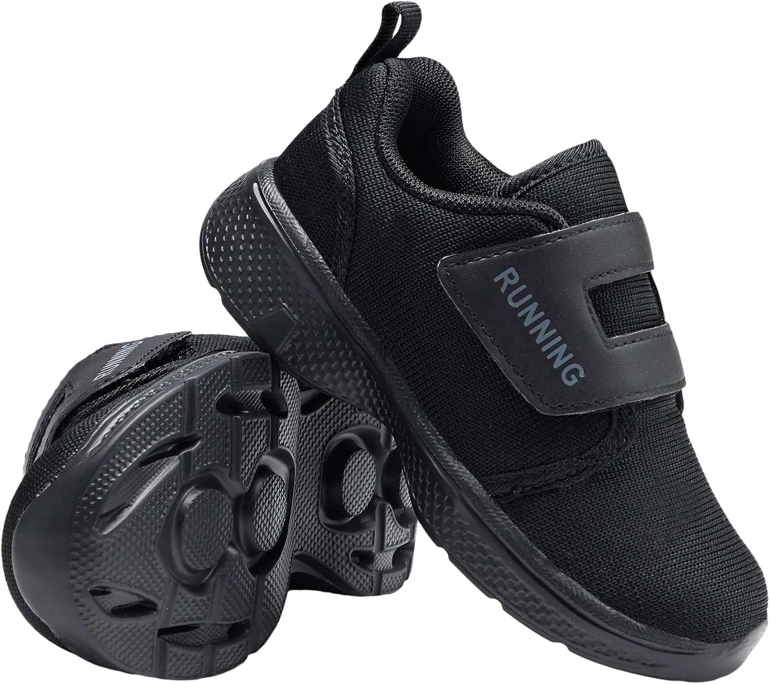 adituo Toddler/Little Kid Boys Girls Lightweight Breathable Sneakers Strap Athletic Runing Walking Sports Shoes