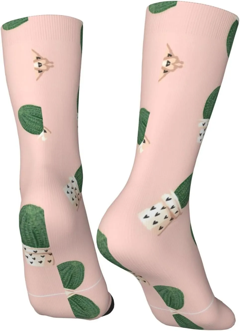 Adult Socks, Cactus Print Winter Warm Wool Socks for Women, Soft Cozy Socks, Knit Boots Socks for Men