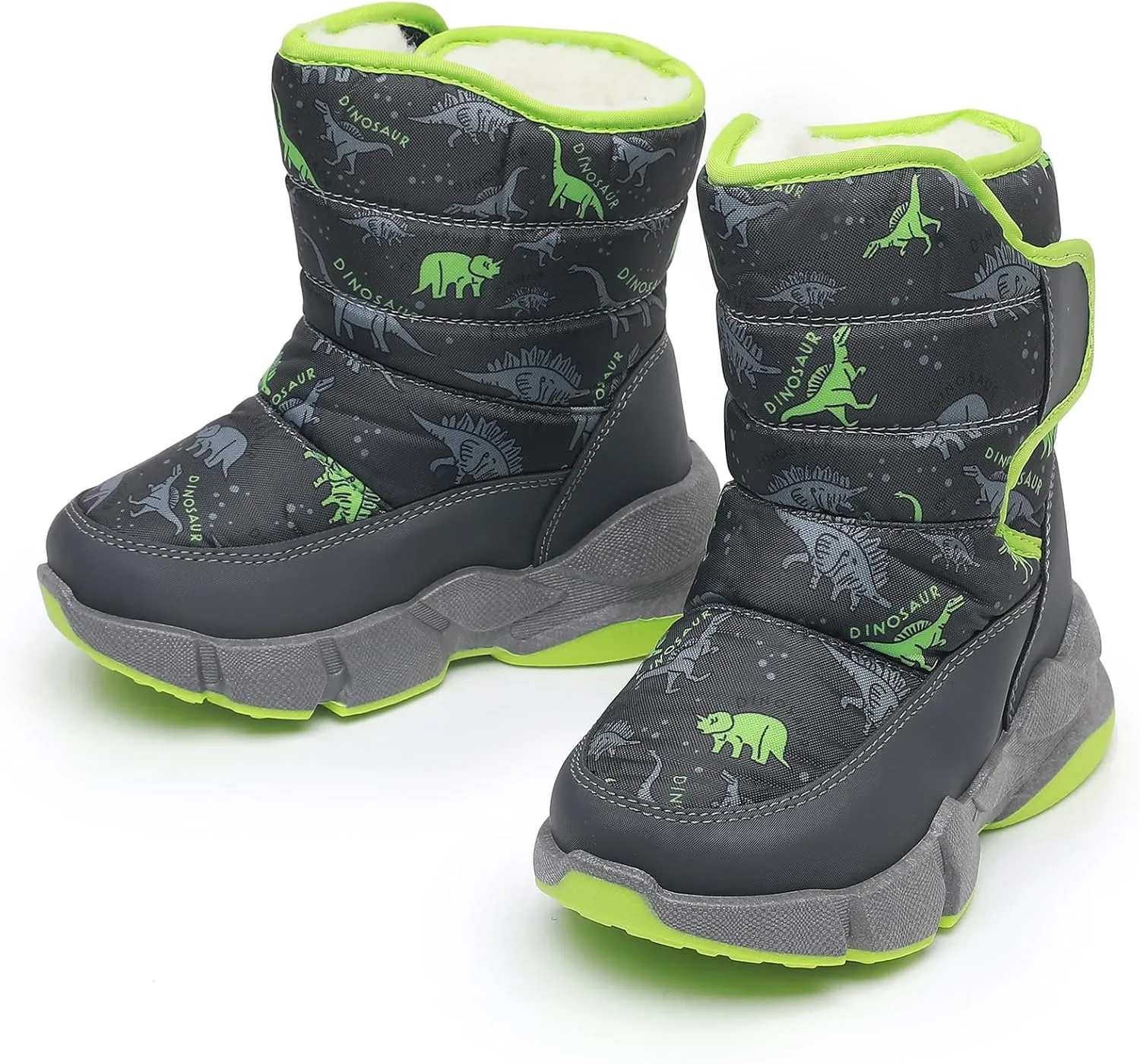 Ahannie Kids Toddler Snow Boots Boys Girls Winter Boots Insulated Warm Outdoor Shoes(Toddler/Little Kid)