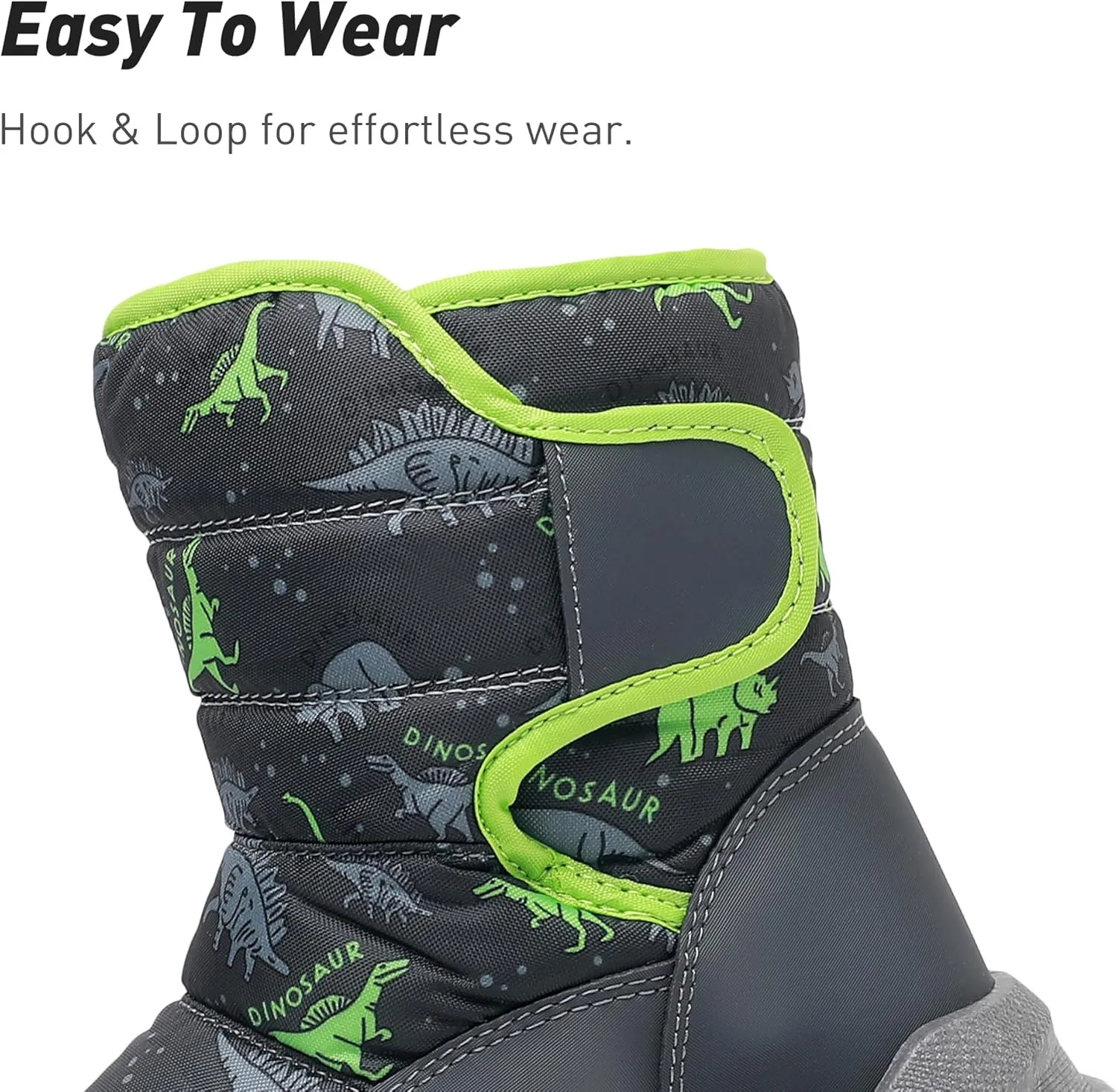 Ahannie Kids Toddler Snow Boots Boys Girls Winter Boots Insulated Warm Outdoor Shoes(Toddler/Little Kid)
