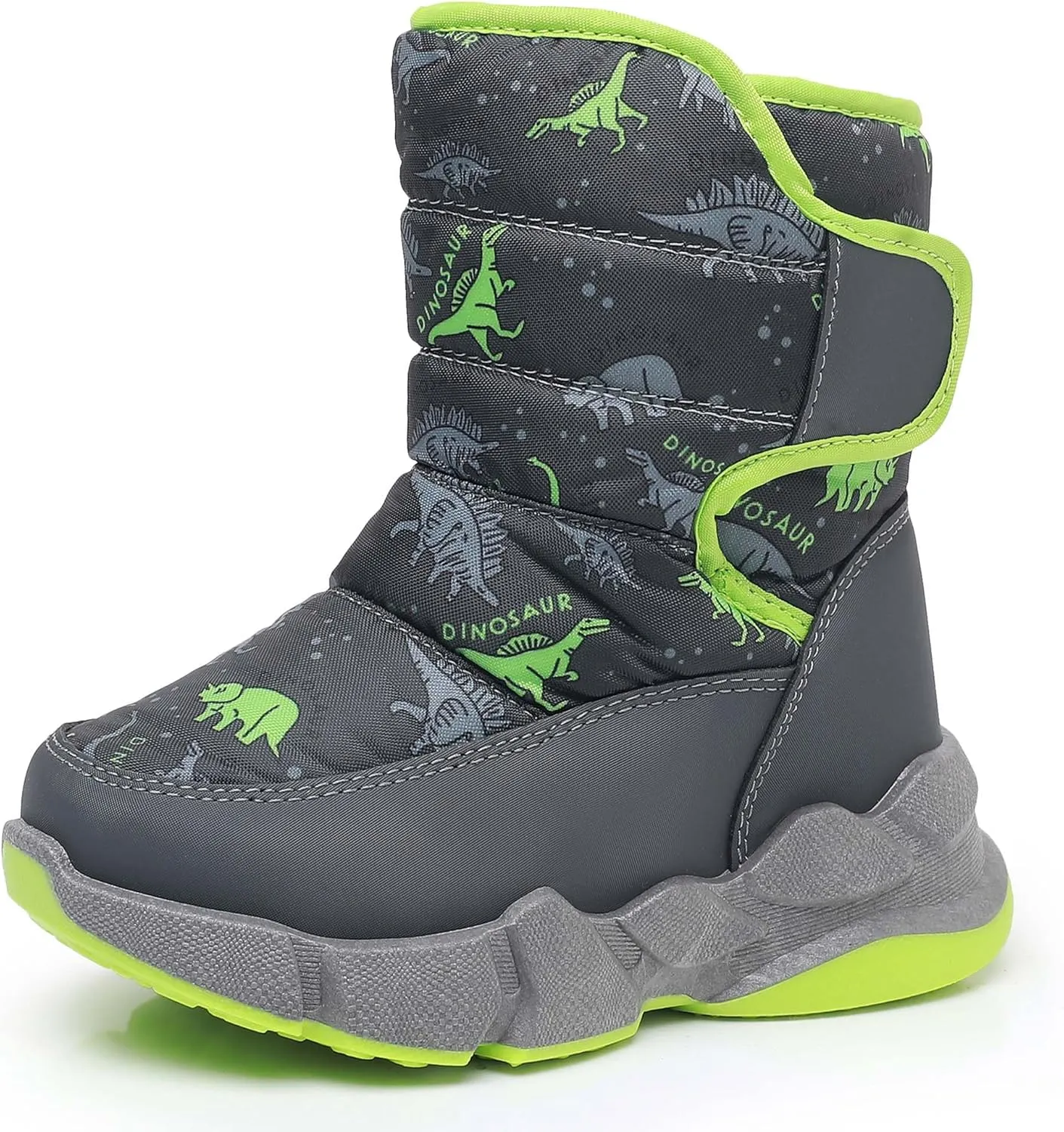 Ahannie Kids Toddler Snow Boots Boys Girls Winter Boots Insulated Warm Outdoor Shoes(Toddler/Little Kid)