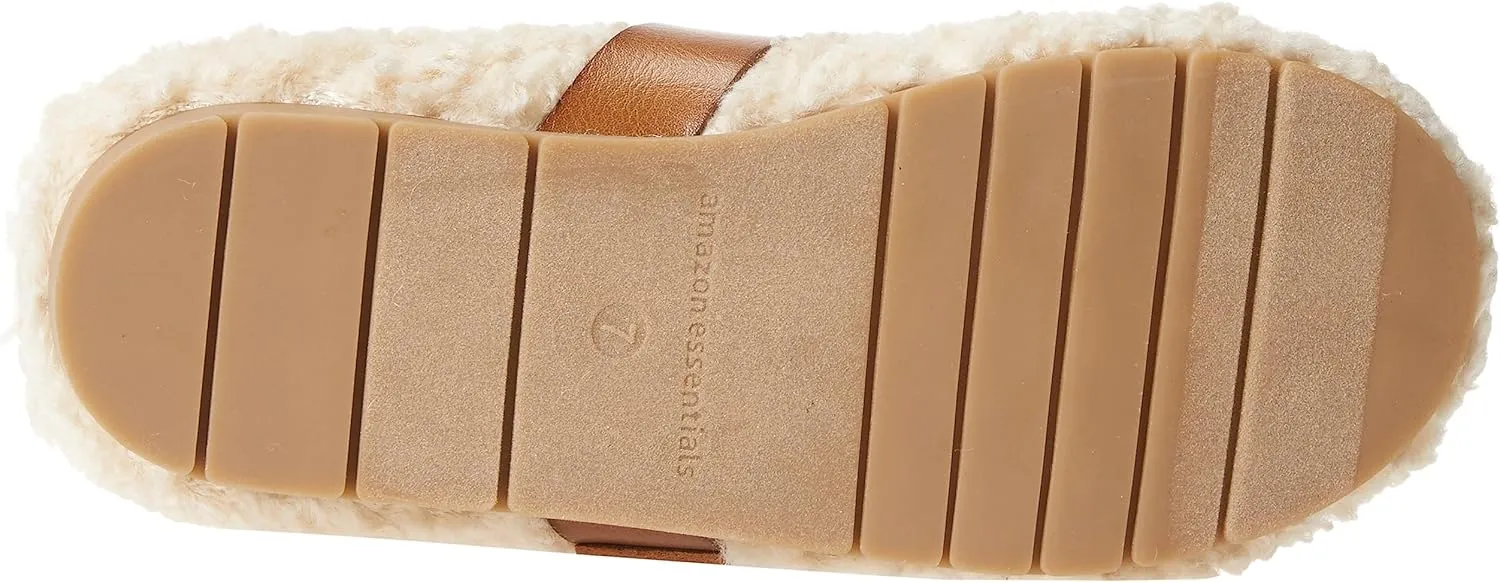 Amazon Essentials Women's Backless Shearling Memory Foam Mule