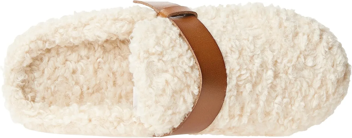 Amazon Essentials Women's Backless Shearling Memory Foam Mule