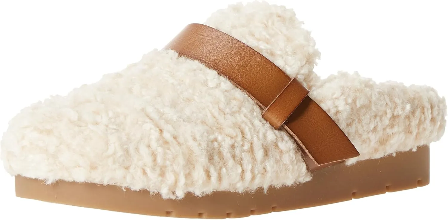 Amazon Essentials Women's Backless Shearling Memory Foam Mule