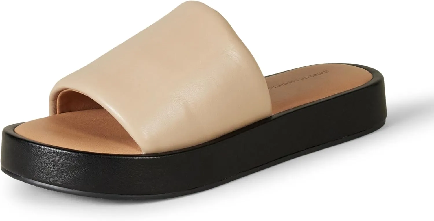 Amazon Essentials Women's Slide Flatform Sandal