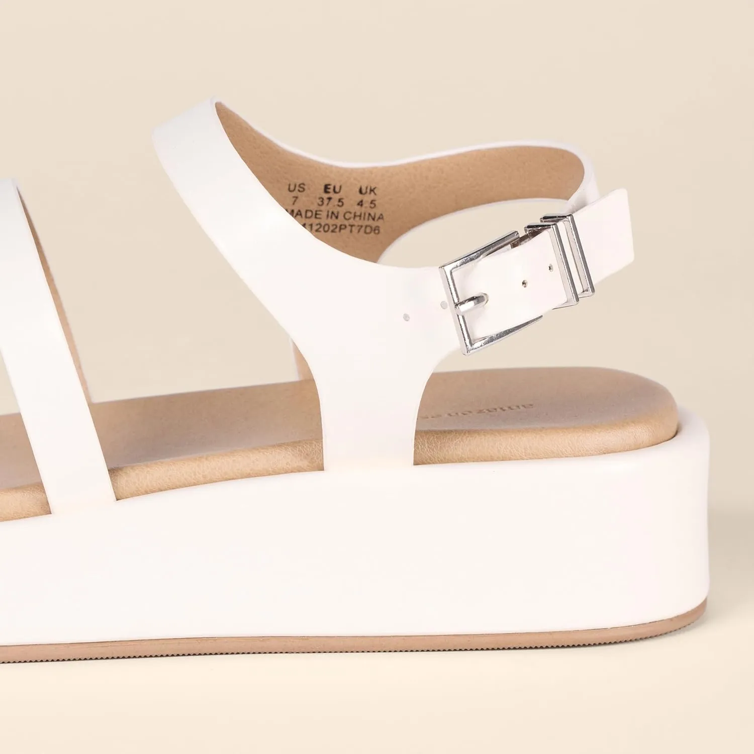 Amazon Essentials Women's Strappy Flatform Sandals