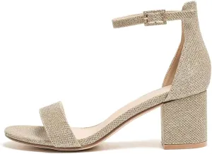 Amoji Women's 2.5 Inch Low Heel Ankle Strap Dressy Sandals 301