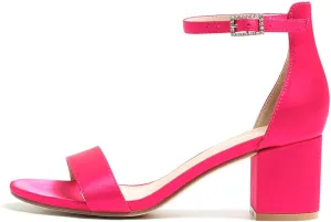 Amoji Women's 2.5 Inch Low Heel Ankle Strap Dressy Sandals 301