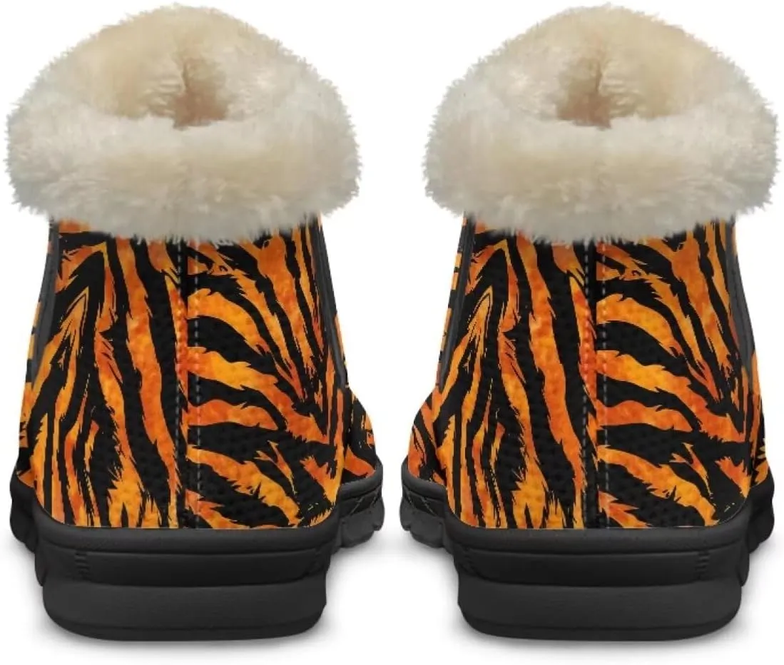 Ankle Booties for Women Anti Slip Snow Boots Fuzzy Fleece House Bootie Comfy Warm Winter Shoes