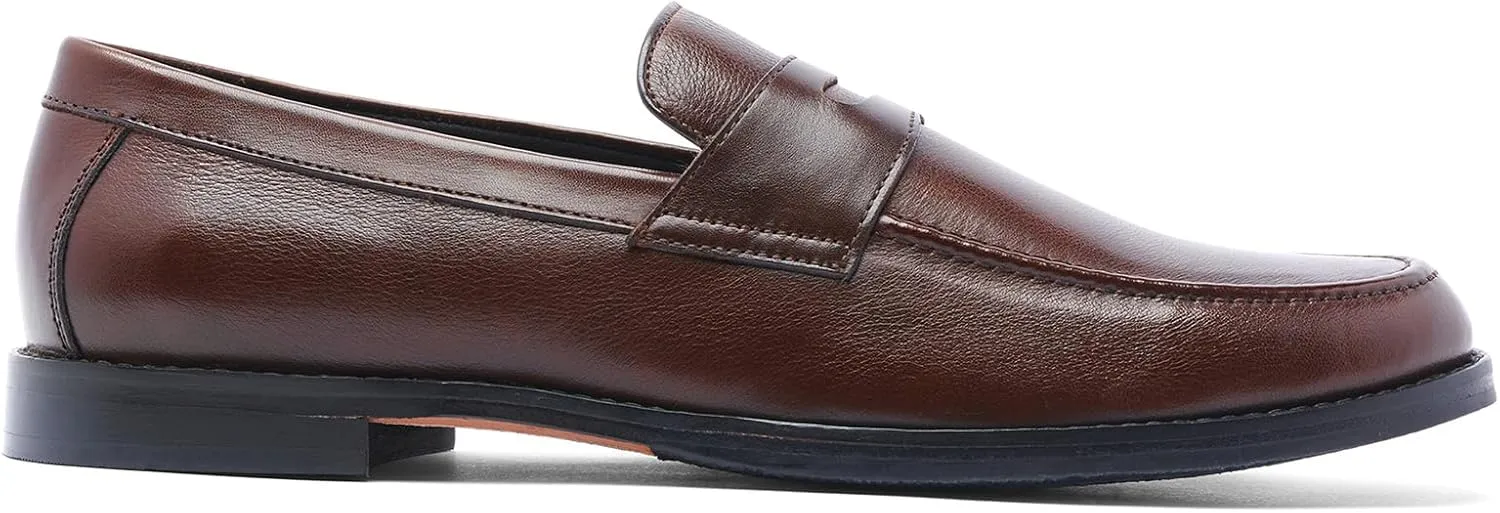 Anthony Veer Sherman Penny Loafers for Men | Blake Stitch Construction | Ortholite® Cushioned Footbed