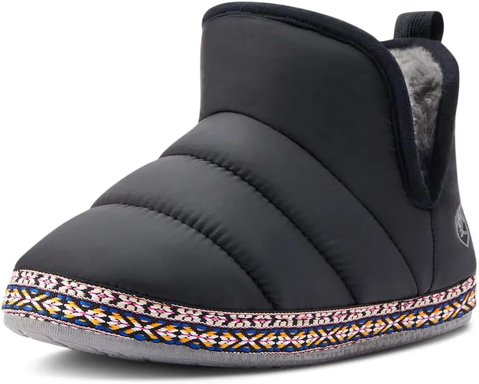 ARIAT Women's Indoor/Outdoor Warm Comfortable Crius Bootie Slippers with Sherpa Lining