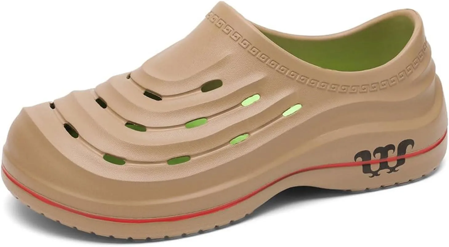 Armadillo Clogs for Men & Women Non Slip Work Shoes Safety Kitchen Chef Shoe Waterproof Wide Width Sneakers Comfortable Garden Shoes Slip-On Outdoor Beach Footwear Arch Support Nursing Slippers