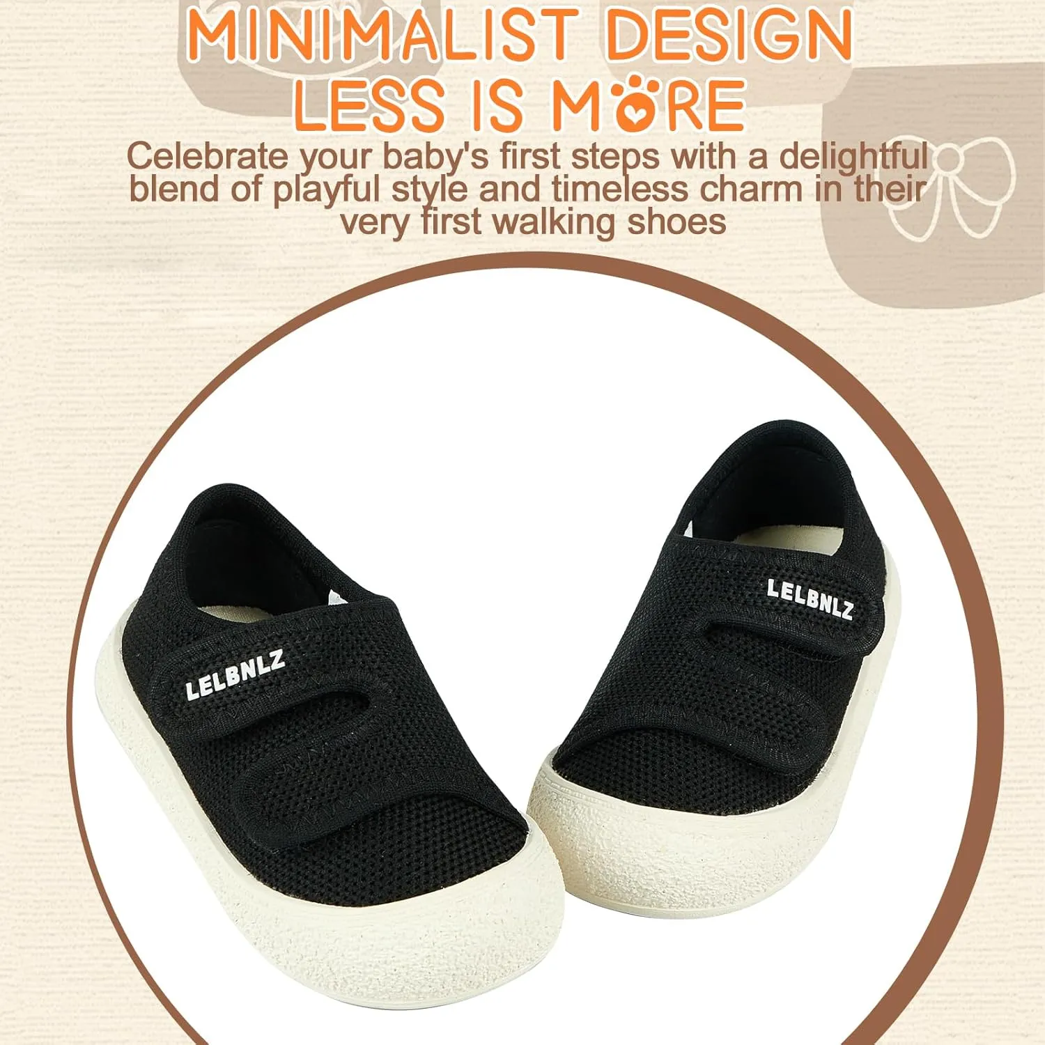 Baby Shoes Boys Girls First Walking Lightweight Non-Slip Toddler Sneakers Infant Tennis Shoes 6 9 12 18 20 24 Months