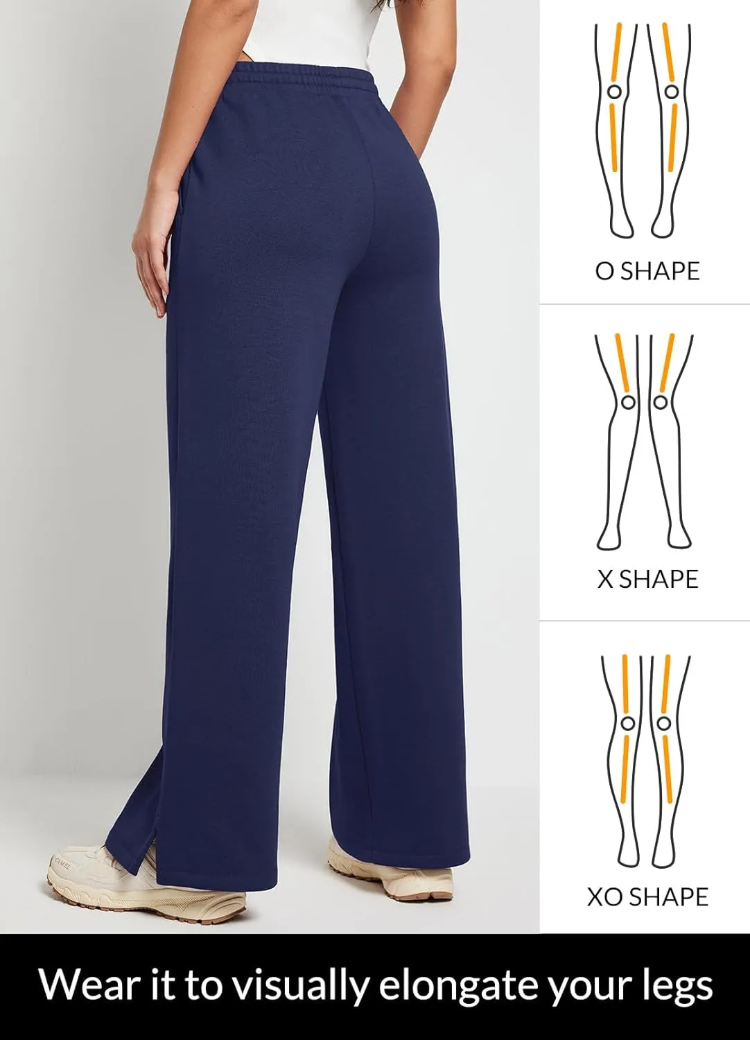 baleaf Womens Fleece Lined Wide Leg Sweatpants Drawstring Sweat Pants with Pockets Athletic Track Fall Winter