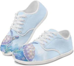 Barefoot Minimalist Shoes for Womens Fashion Walking Hiking Sneakers Wide Toe Lace Up Breathable Shoe for Athletic US Size 6-13.5 White Sole