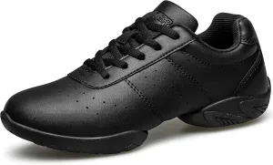 BAXINIER Girls White Cheerleading Dance Shoes Athletic Training Tennis Breathable Youth Competition Cheer Sneakers
