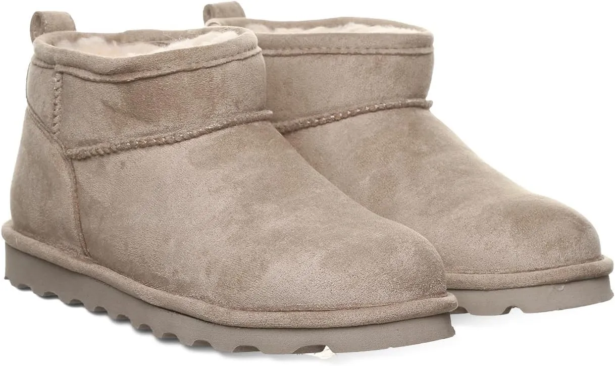 BEARPAW Women's Shorty Vegan Boot | Women's Ankle Boot | Women's Slip On Boot | Comfortable Winter Boot