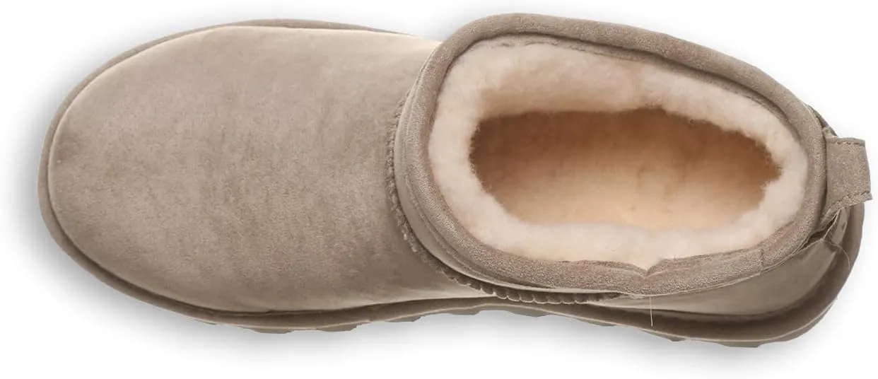BEARPAW Women's Shorty Vegan Boot | Women's Ankle Boot | Women's Slip On Boot | Comfortable Winter Boot