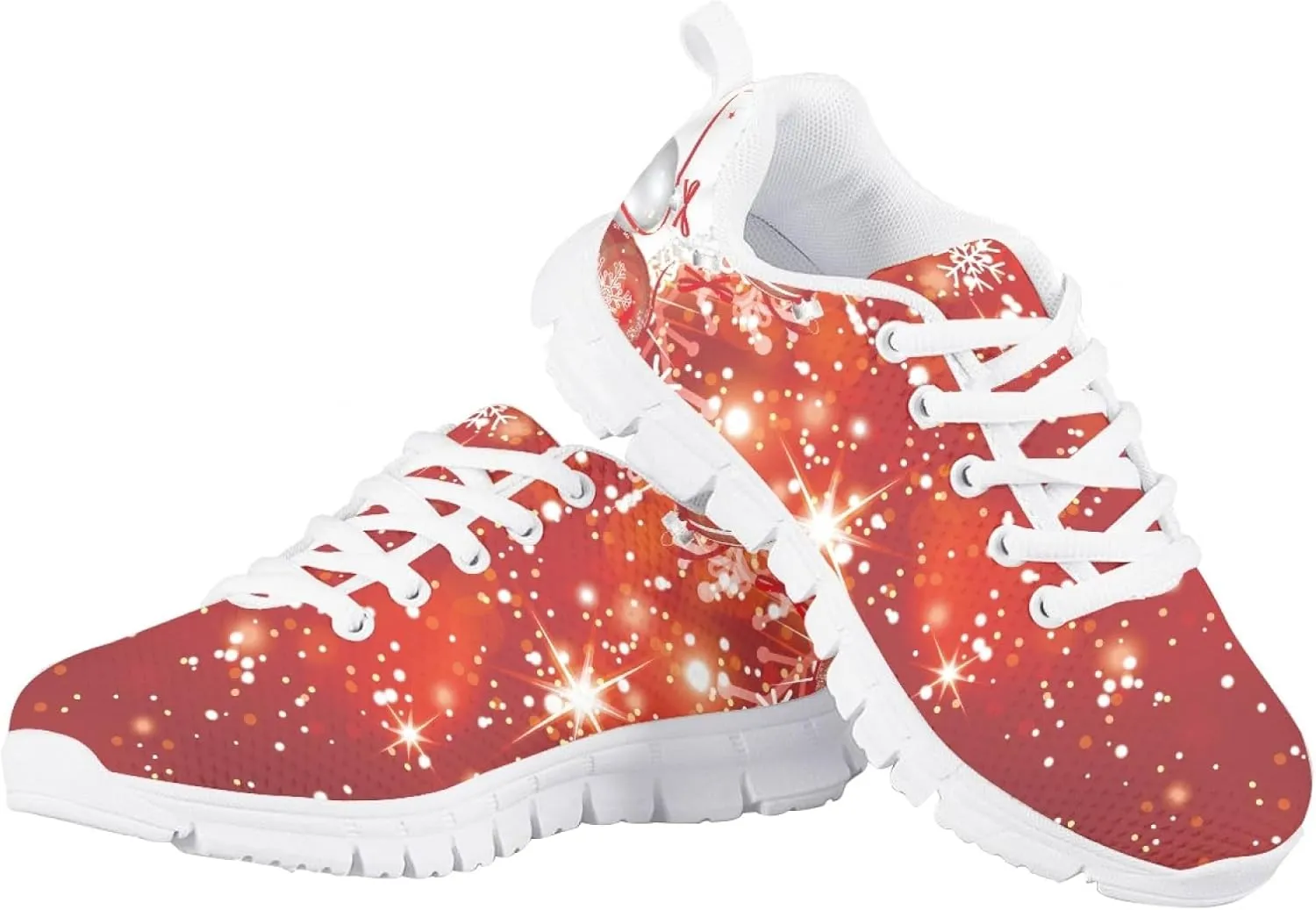 Bengbobar Christmas Sneakers for Kids Breathable Walking Shoes Girls Boys Most Comfortable Vocation Daily Walking Shoes Kids