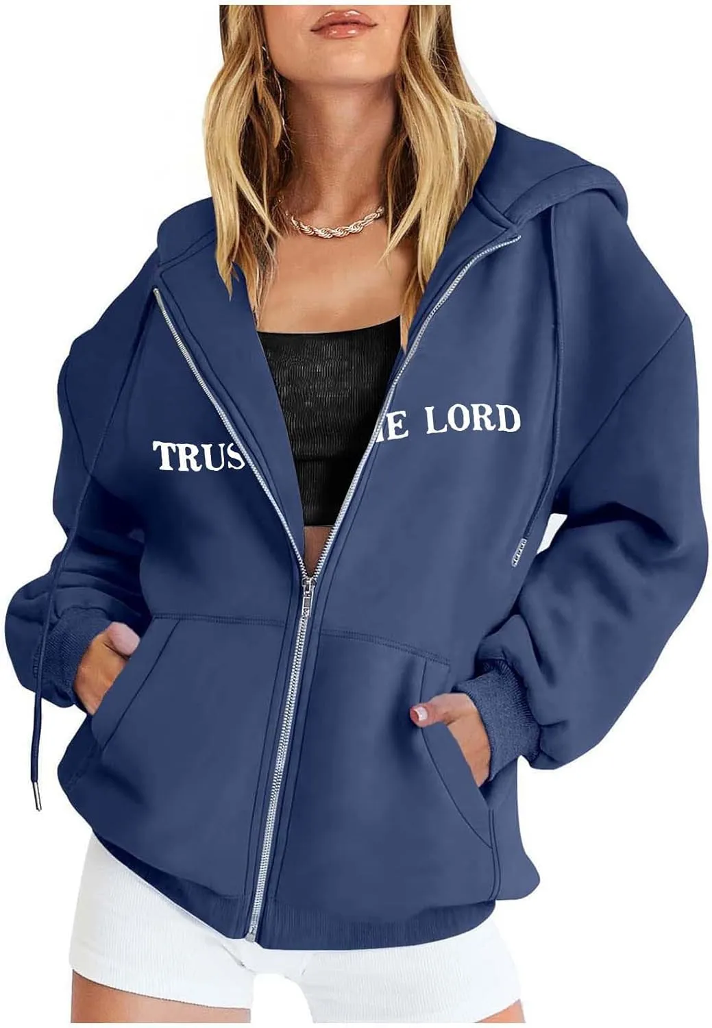 Bible Verse for Women Faith Over Fear Hoodie Fashion Shirt Christian Graphic Hoodies Pull Over Love Like Jesus Spirit