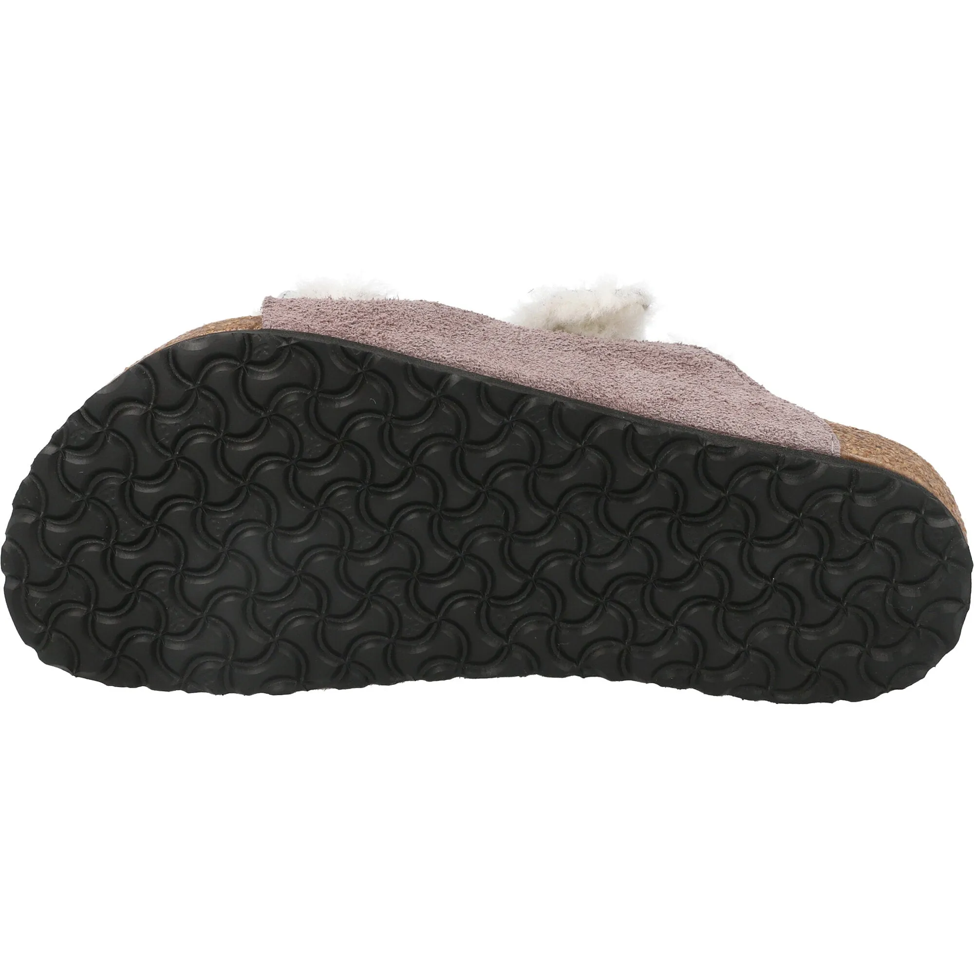 Birkenstock Arizona Shearling Kids Suede Sandals Faded Purple