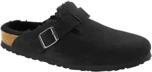 Birkenstock Men's Boston Shearling Sandals, Black Black, 10 Medium US