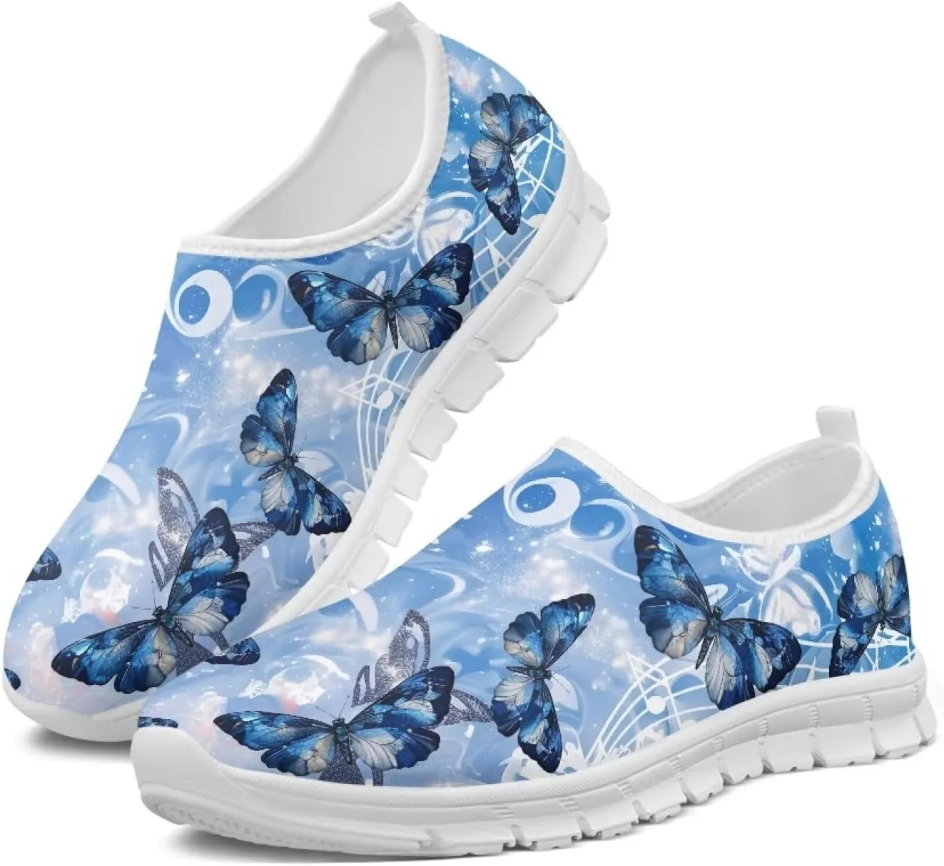 Biyejit Lightweight Shoes Slip on Sneakers for Women with Flexible Outsole Loafers Women Footwear Sockless Wear Flats
