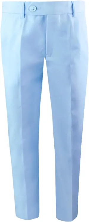 Black n Bianco Boys' First Class Slim Fit Trousers Dress Pants Gently Tapered Flat Front - Presented by Baby Muffin