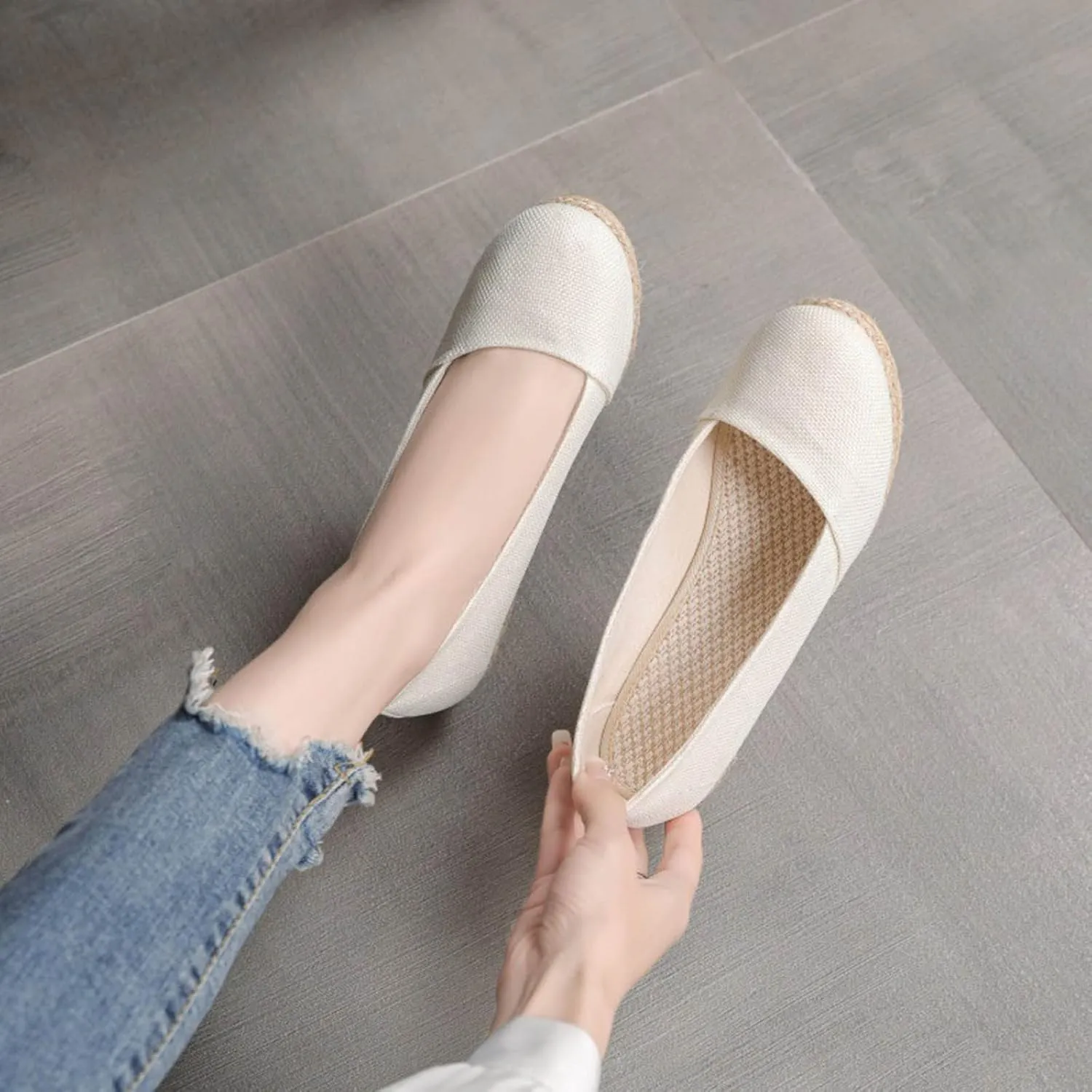 Black Nude Silver Gold Wedges for Women Low Heel Comfortable Closed Toe Women Pumps Dress Shoes