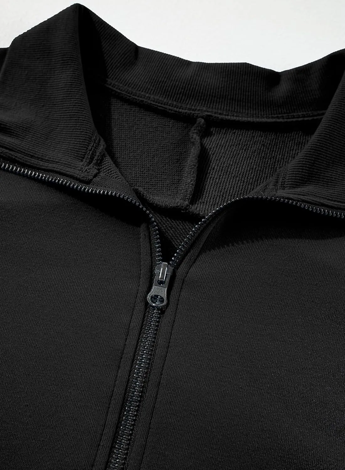 BLENCOT Womens Oversized Sweatshirt Half Zip Fleece Pullover Long Sleeve Fall Side Slit Tops