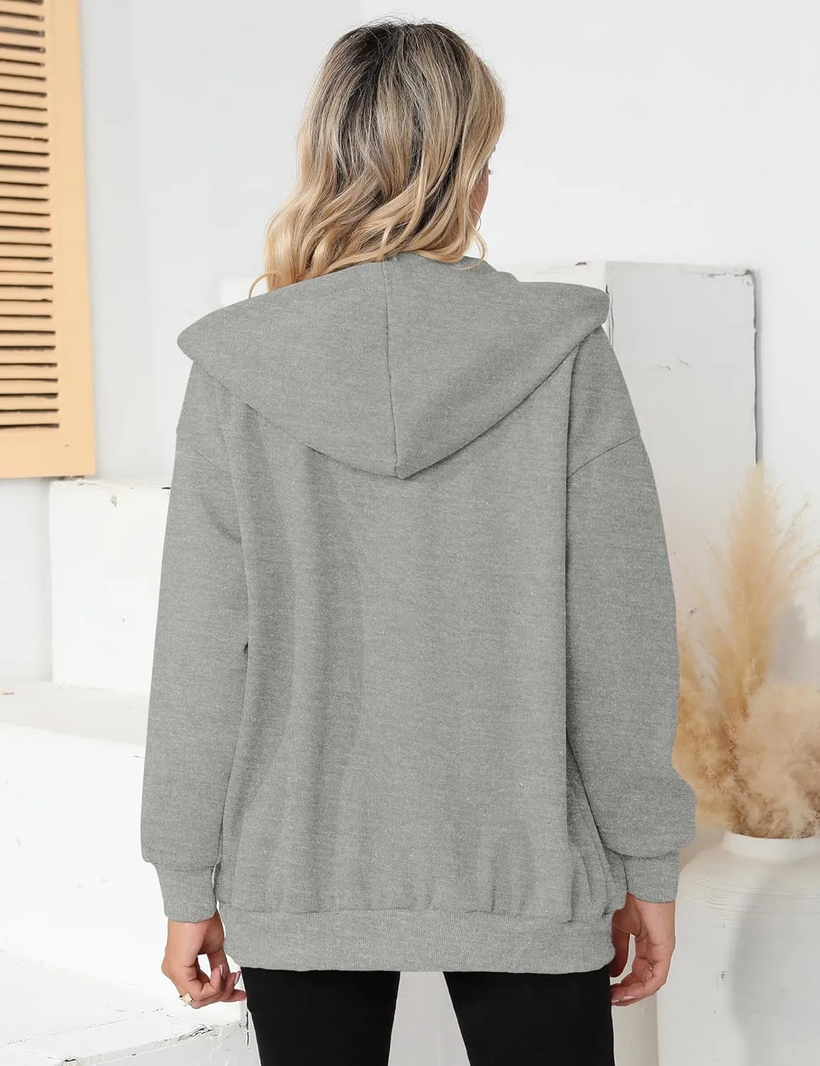 Blingfit Zip Up Hoodies for Women Oversized Y2K Velvet Sweatshirt Long Sleeve 2024 Fashion Hoodie Jacket with Pocket
