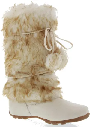 Blossom Talia-Hi Women Ladies Mukluk Faux Fur Mid Calf Warm Winter Snow Boots