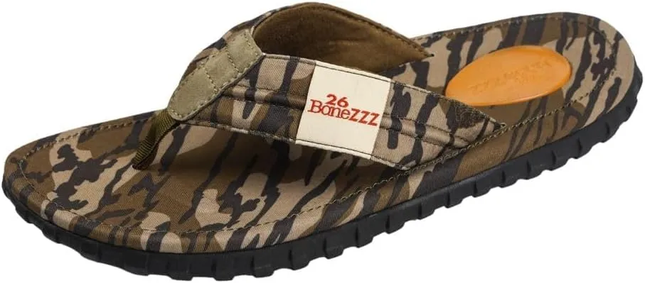 Bonezzz Chillzzz Flip Flops for Men – Memory Foam Sandals with Heel Pad Grip