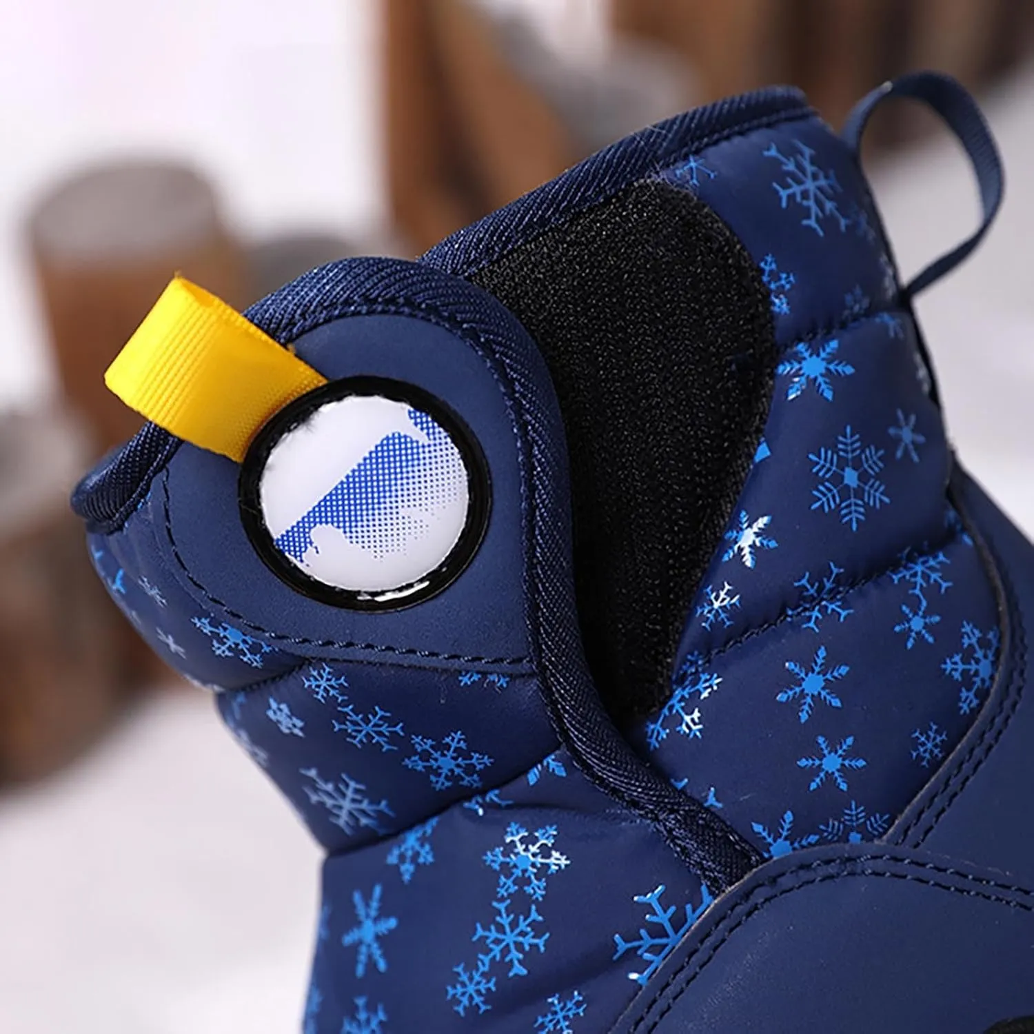 Boys Girls Wnter Snow Boots F𝐮lly F𝐮r Lined Warm Outdoor Hiking Shoes 𝐖aterproof Anti-Slip Kids Toddlers Snow Boots