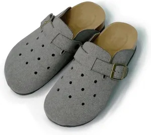 Breathable Women’s Clogs Ventilated Hollow Design Mules with Soft Cork Footbed and Arch Support