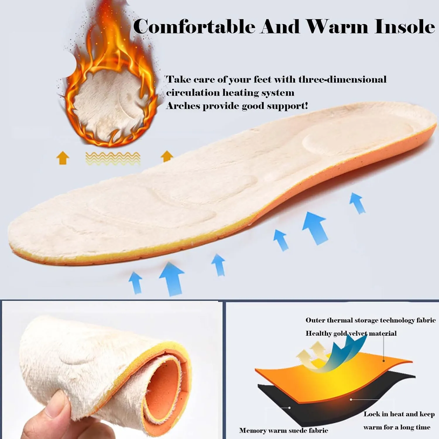 bumuam Women Slip On Shoes with Arch Support,Mens Warm Wide Diabetic Shoes, Adjustable Closures Walking Boots for Elderly Swollen Feet, Diabetic & Edema
