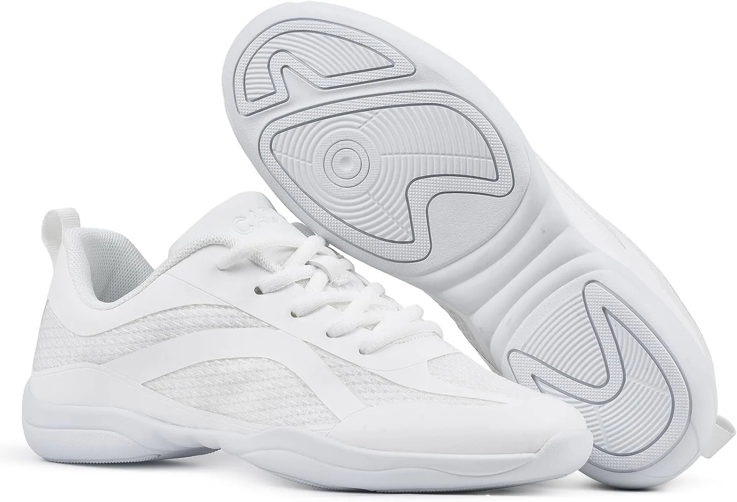 CADIDL Cheer Shoes for Women White Cheerleading Athletic Dance Shoes Girls Flats Tennis Walking Sneakers