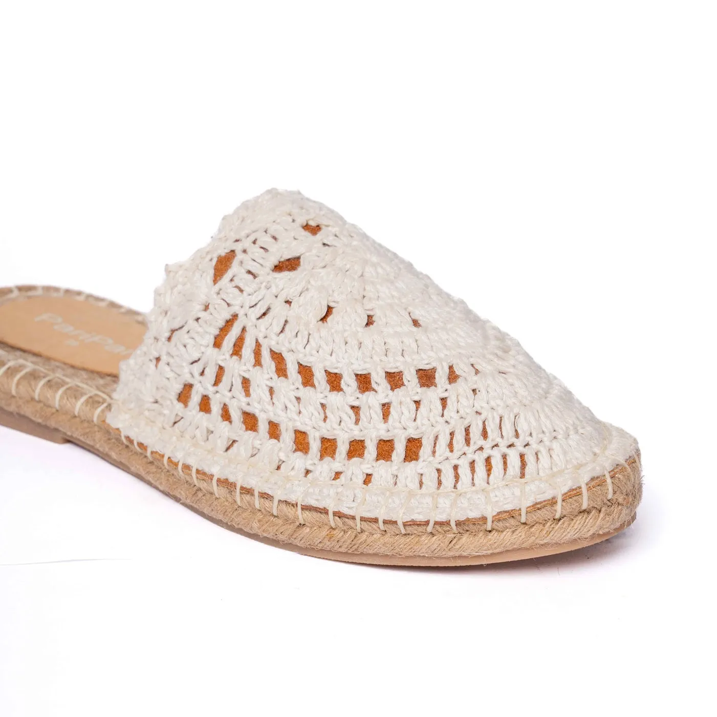 Camellias Crochet Espadrilles Flats