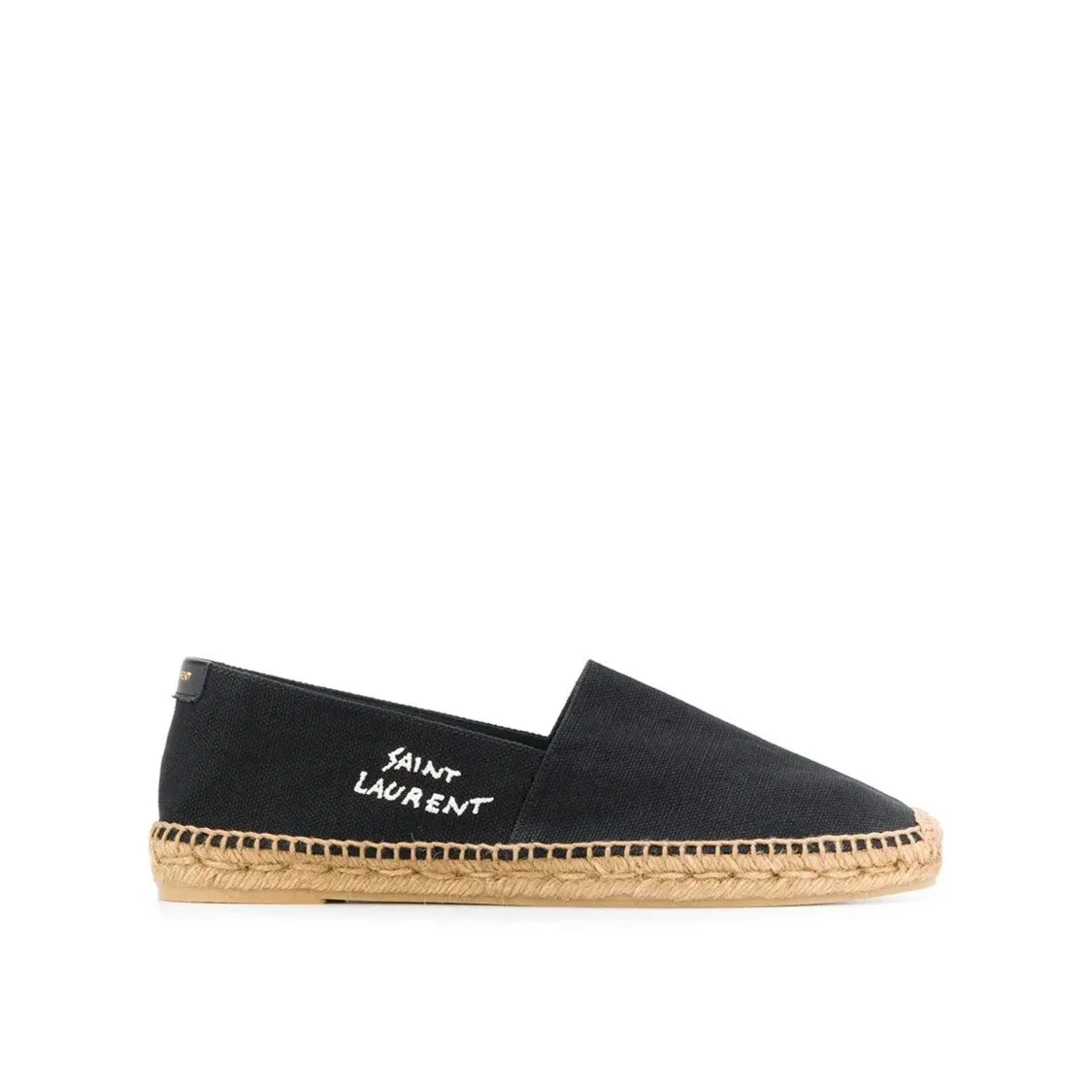 Canvas Slip-On Espadrilles With Embroidered Logo Detail