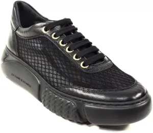 CASADEI Women's Black Soft Leather Fashion Sneakers, Comfort, Summer