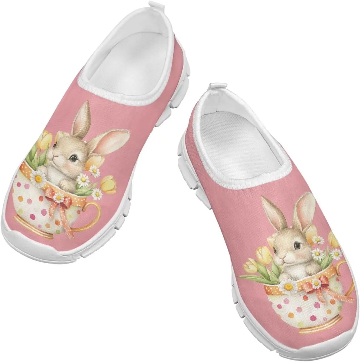 Casual Breathable Mesh Girls Boys Slip On Shoes
