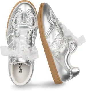 Casual Sneakers for Women Lace Detail – Elegant Ribbon Lace-Up Fashion Sneakers with Leather Upper Memory Foam Insole and Slip On Trendy Casual Shoes for Women
