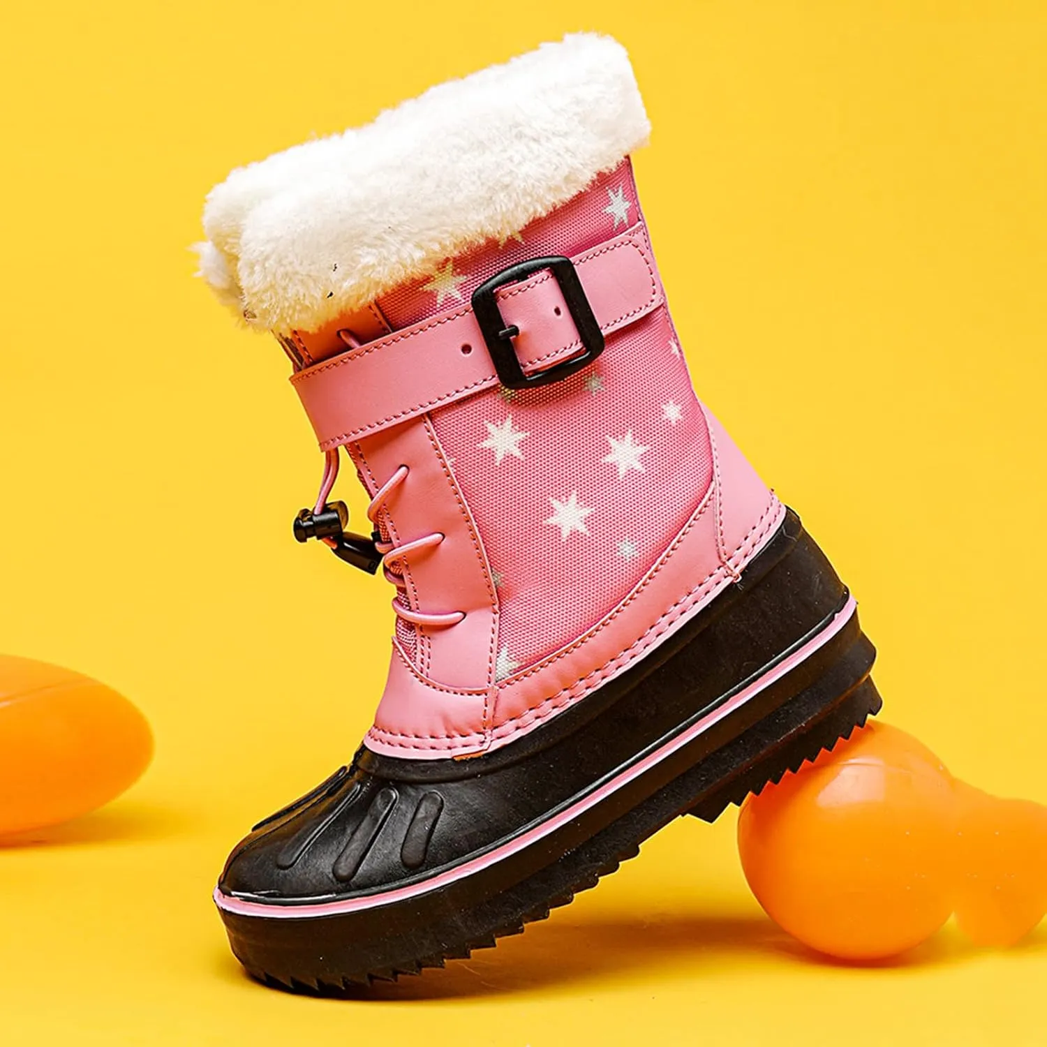 Children Shoes Snow Boots Girls Boys OutdoorBoots Warm Boots With Cotton Snow Boots Big Kids Toddler Leopard Rain Boots