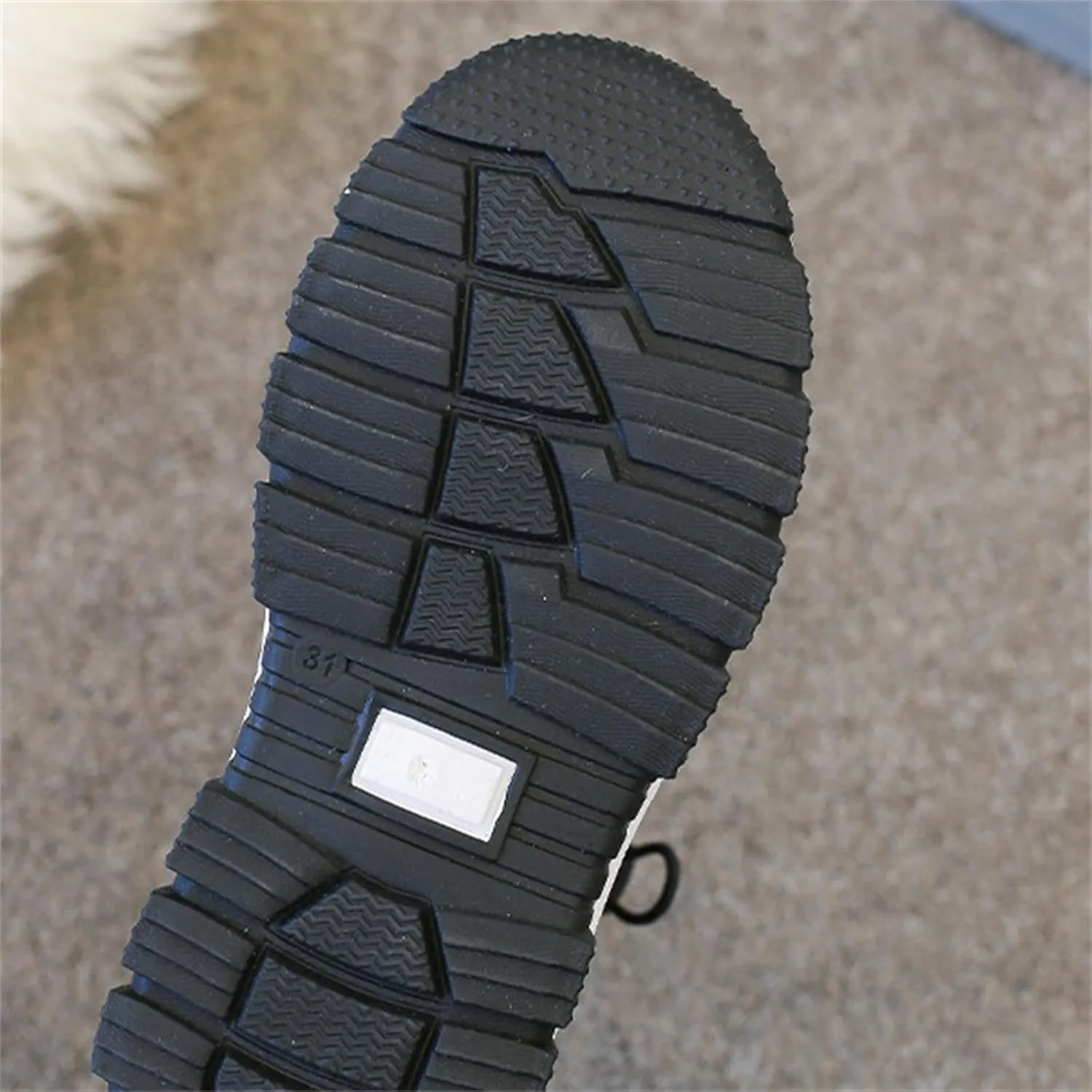Childrens Thick Snow Boots Chunky Sole Non Slip Ski Booties Outdoor Cozy Warm 𝐖aterproof Cotton Fleece Lined Shoes