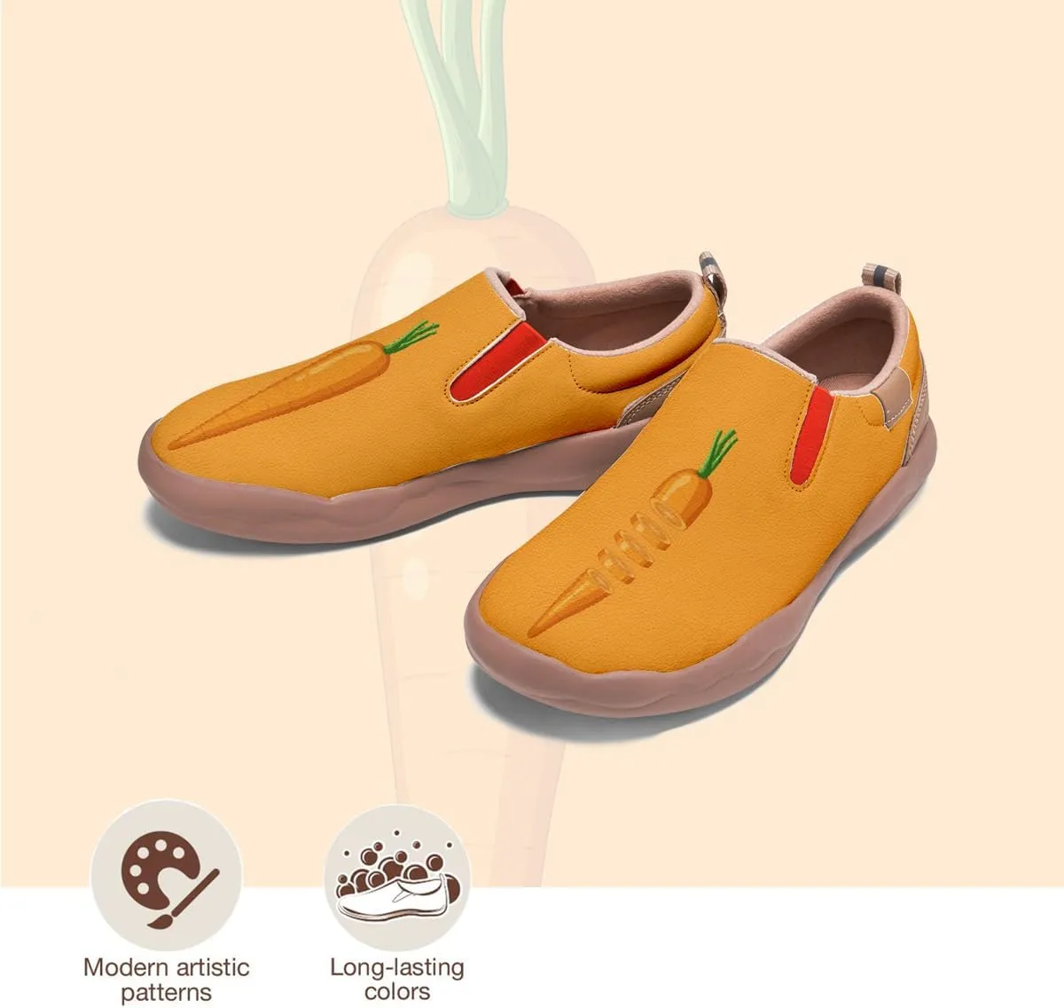 Child's Travel Shoes Boy Girl Slip On Loafers Casual Walking Comfort Abstract Art Painted Sneakers Kids