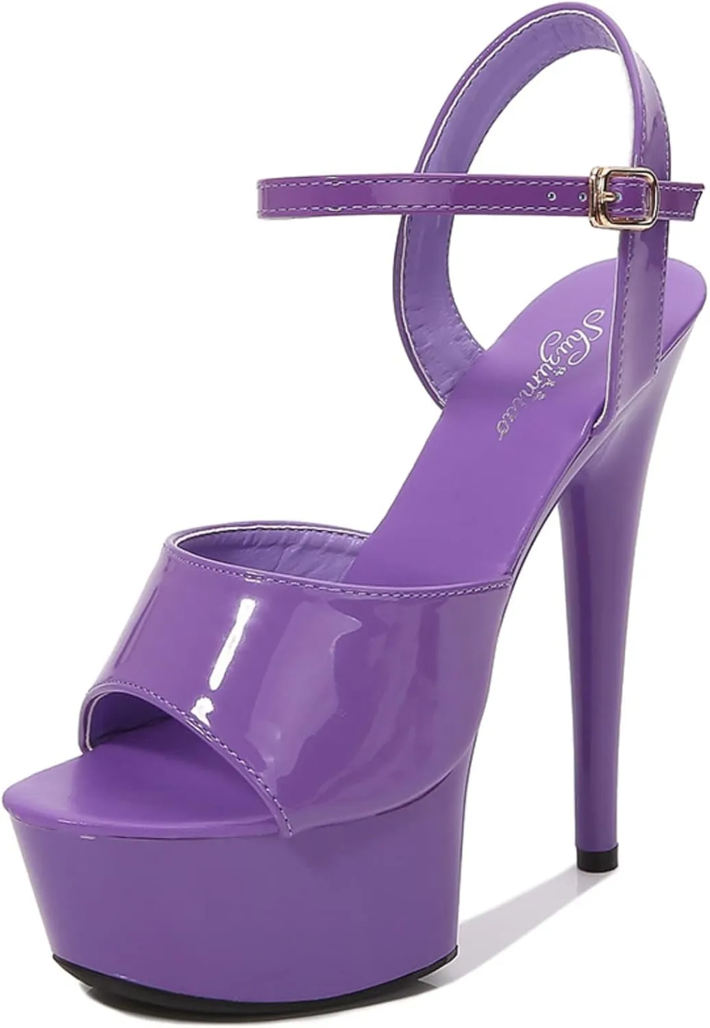 Comfortable Summer Sandals Women Low Block Heel Dressy Open Toe Elastic Ankle Strap Casual Wedge