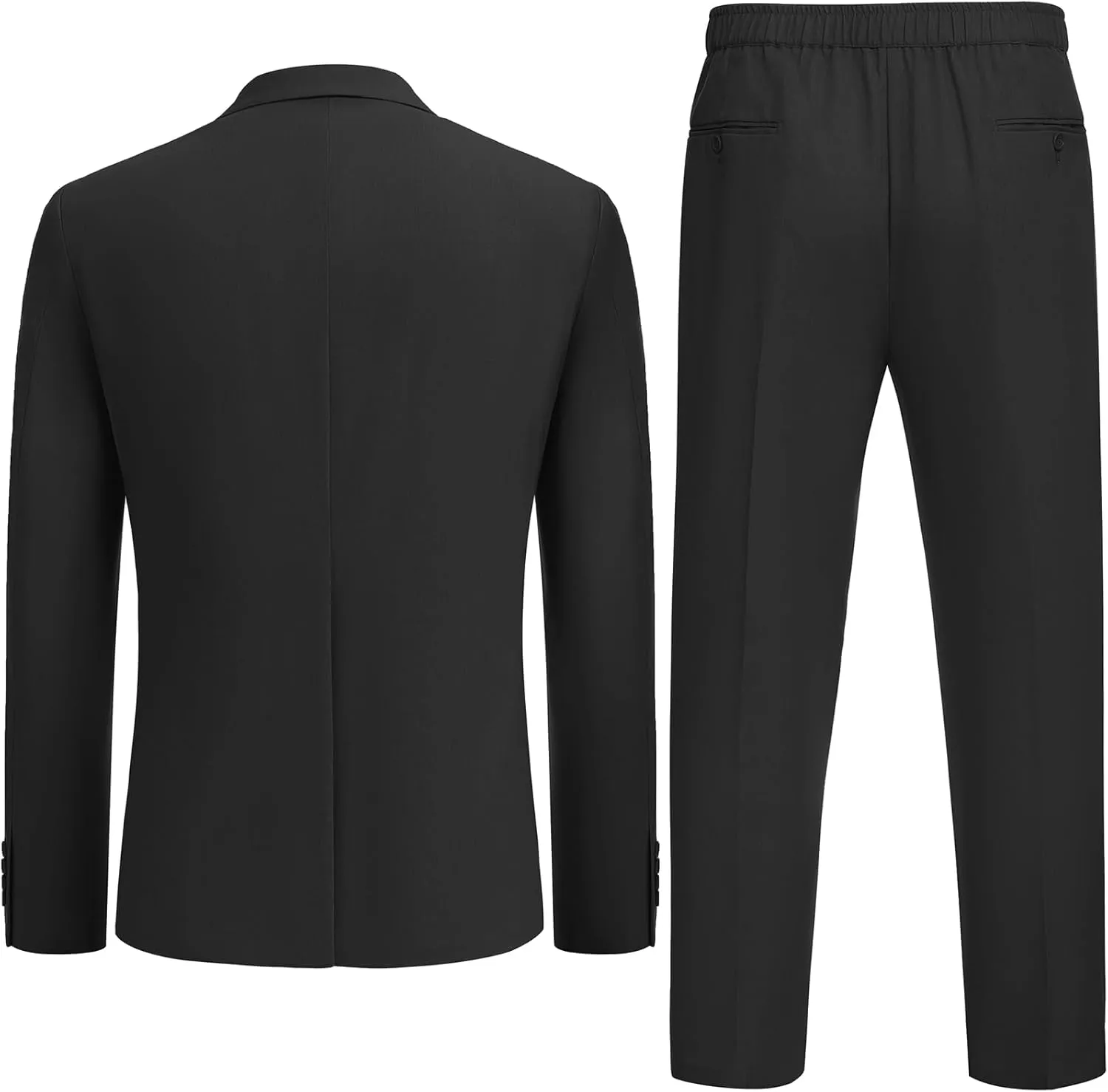 COOFANDY Men's 2 Piece Linen Suits Set Regular Fit Casual Lightweight Blazer Jacket and Pants
