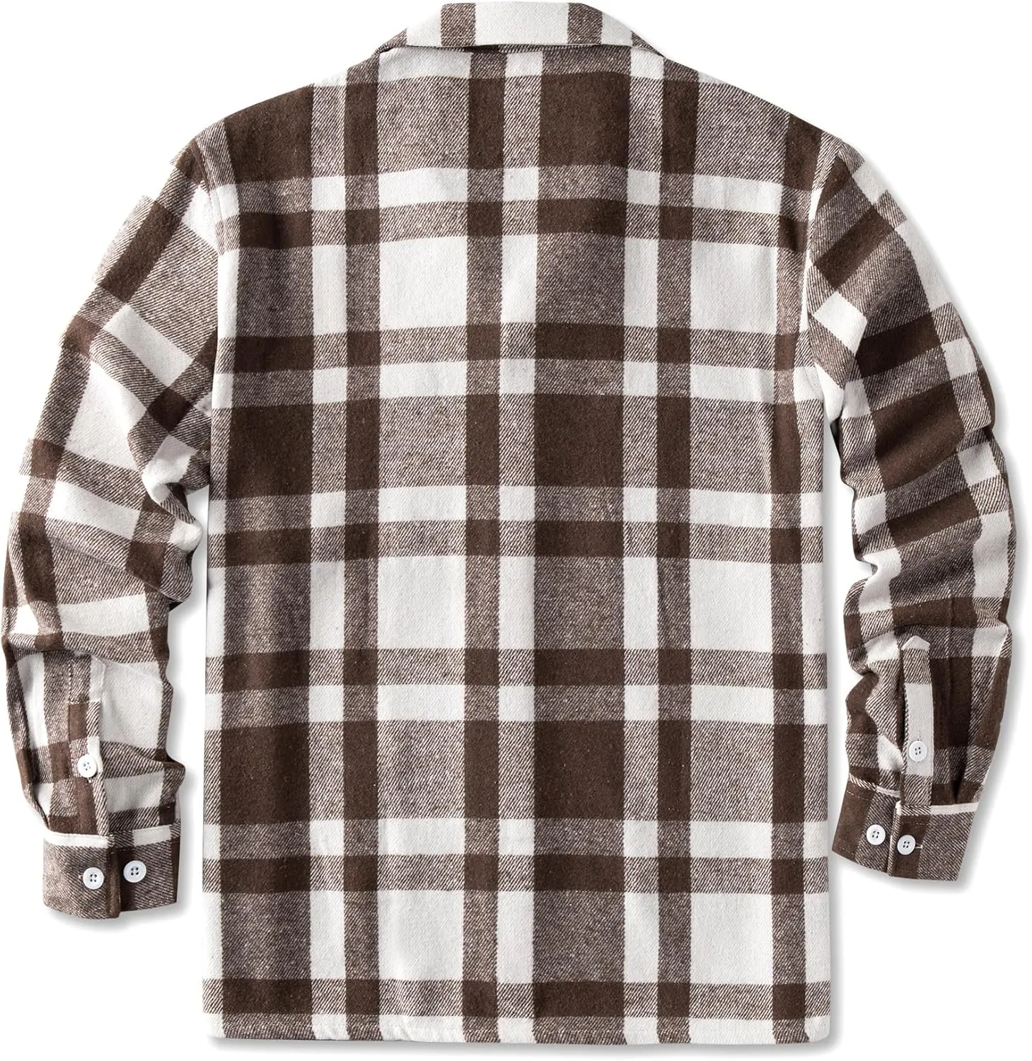 COOFANDY Men's Flannel Shirts Casual Button Down Plaid Shirt Jacket Long Sleeve Fleece Shacket with Pockets